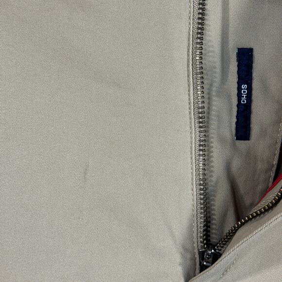 Cremieux SZ 40 Soho Slim Fit Chino Shorts Pocket Zip-Fly Stretch Tapered Leg Tan - Picture 6 of 10